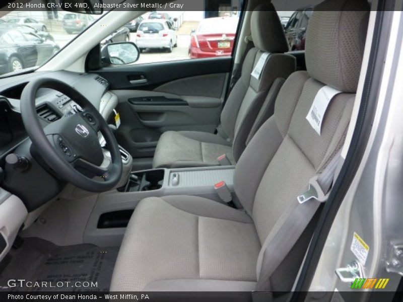 Alabaster Silver Metallic / Gray 2012 Honda CR-V EX 4WD