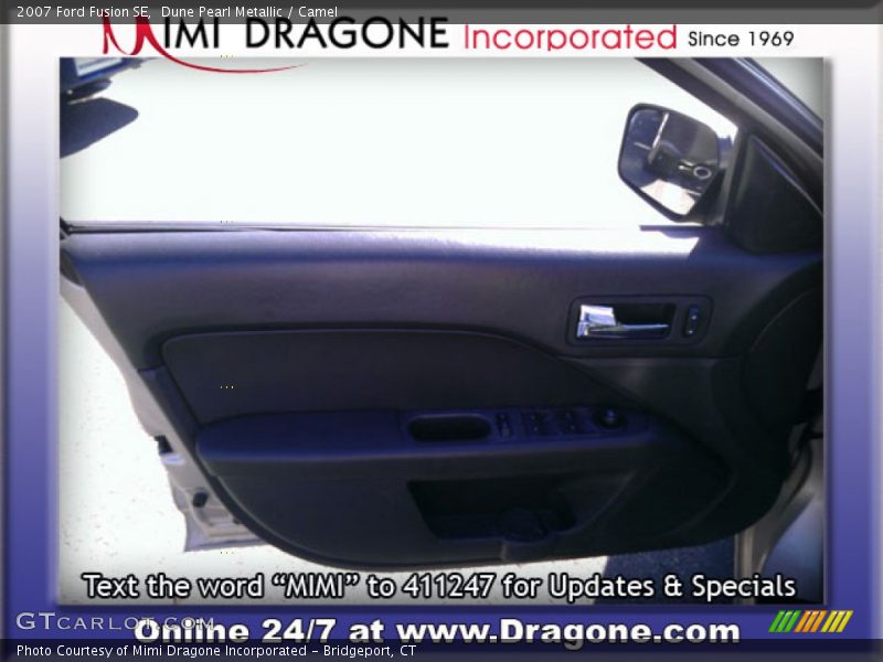 Dune Pearl Metallic / Camel 2007 Ford Fusion SE
