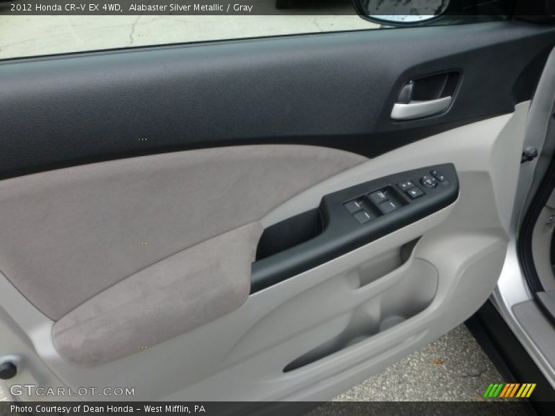 Alabaster Silver Metallic / Gray 2012 Honda CR-V EX 4WD
