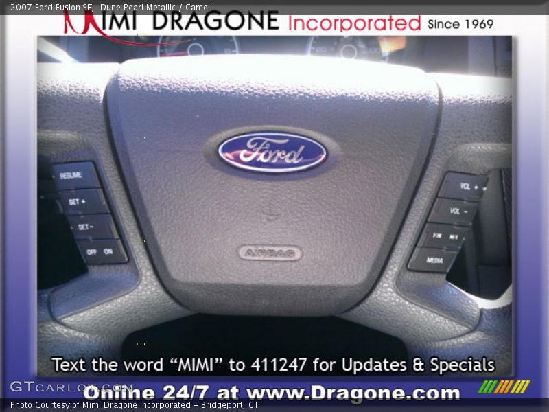 Dune Pearl Metallic / Camel 2007 Ford Fusion SE