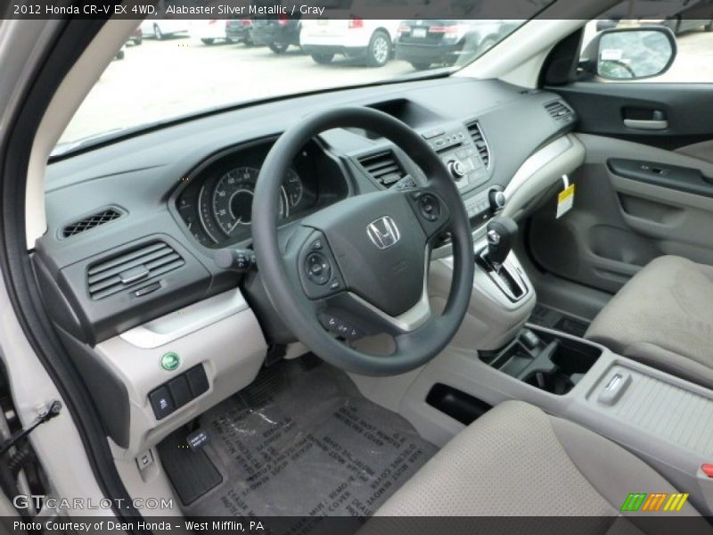 Alabaster Silver Metallic / Gray 2012 Honda CR-V EX 4WD