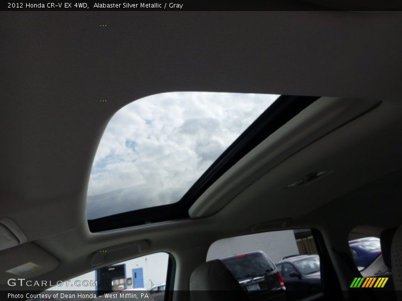 Alabaster Silver Metallic / Gray 2012 Honda CR-V EX 4WD