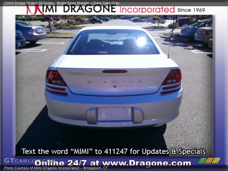 Bright Silver Metallic / Dark Slate Gray 2004 Dodge Stratus SE Sedan