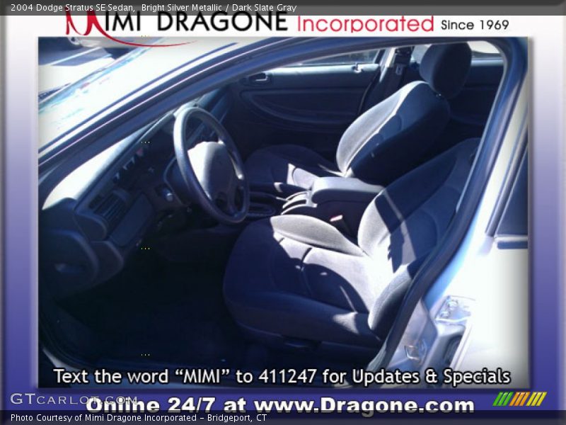 Bright Silver Metallic / Dark Slate Gray 2004 Dodge Stratus SE Sedan