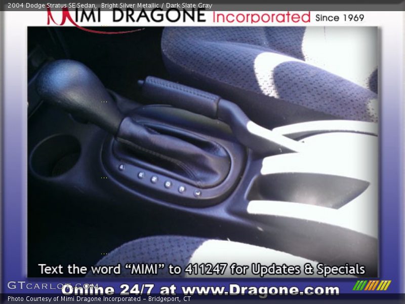 Bright Silver Metallic / Dark Slate Gray 2004 Dodge Stratus SE Sedan