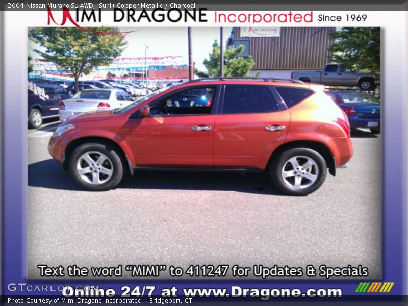 Sunlit Copper Metallic / Charcoal 2004 Nissan Murano SL AWD