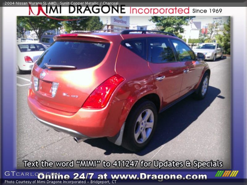 Sunlit Copper Metallic / Charcoal 2004 Nissan Murano SL AWD