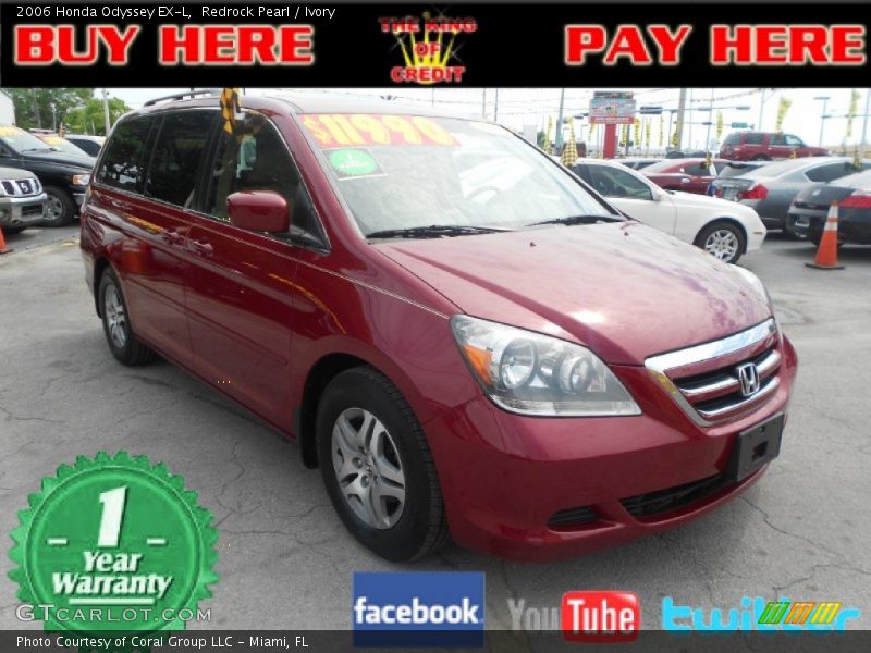 Redrock Pearl / Ivory 2006 Honda Odyssey EX-L