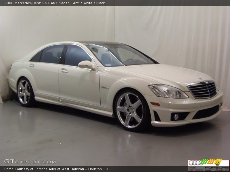 Arctic White / Black 2008 Mercedes-Benz S 63 AMG Sedan