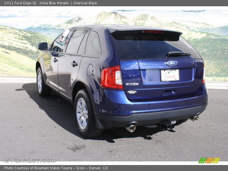 Kona Blue Metallic / Charcoal Black 2011 Ford Edge SE