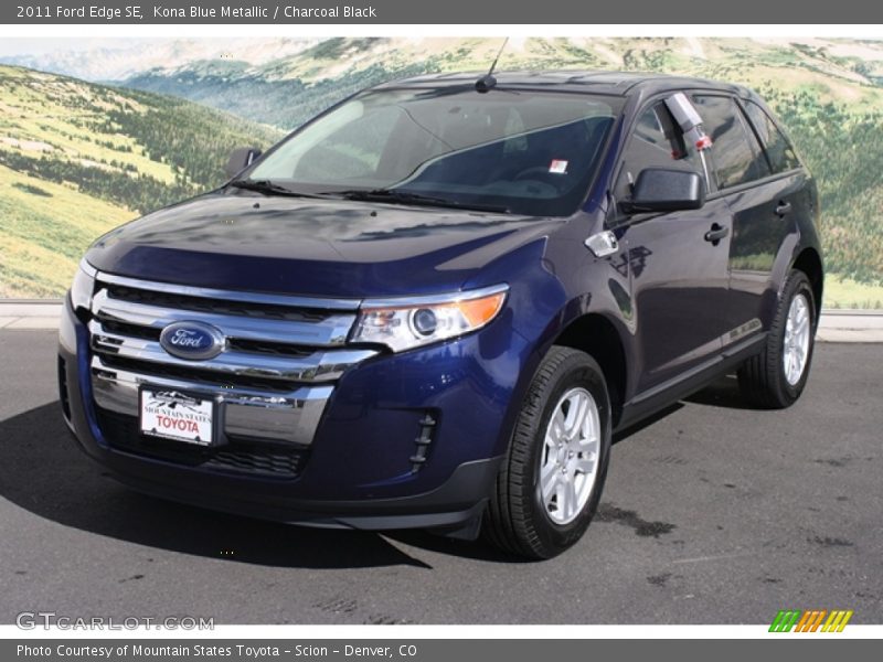Kona Blue Metallic / Charcoal Black 2011 Ford Edge SE