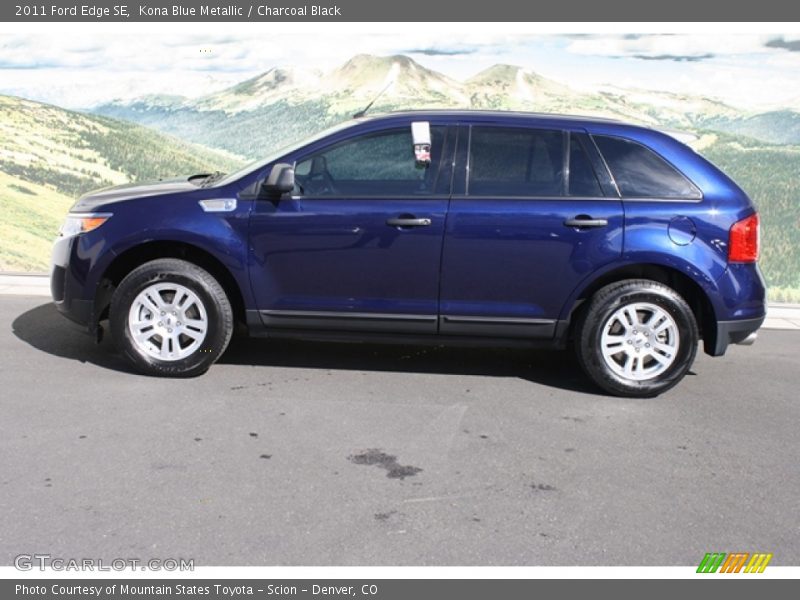 Kona Blue Metallic / Charcoal Black 2011 Ford Edge SE