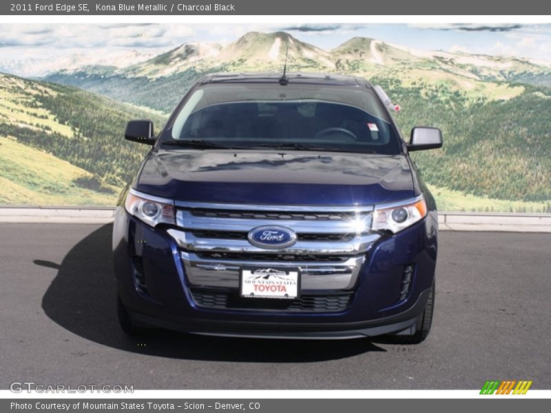 Kona Blue Metallic / Charcoal Black 2011 Ford Edge SE