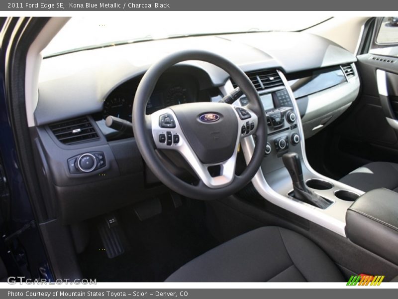 Kona Blue Metallic / Charcoal Black 2011 Ford Edge SE