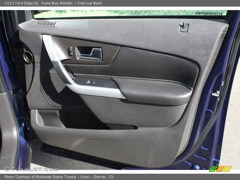 Kona Blue Metallic / Charcoal Black 2011 Ford Edge SE