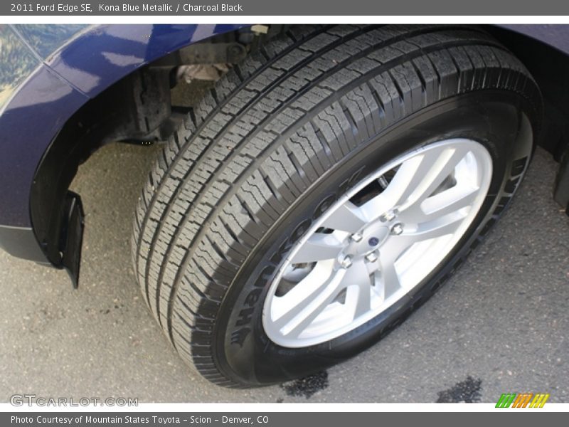 Kona Blue Metallic / Charcoal Black 2011 Ford Edge SE