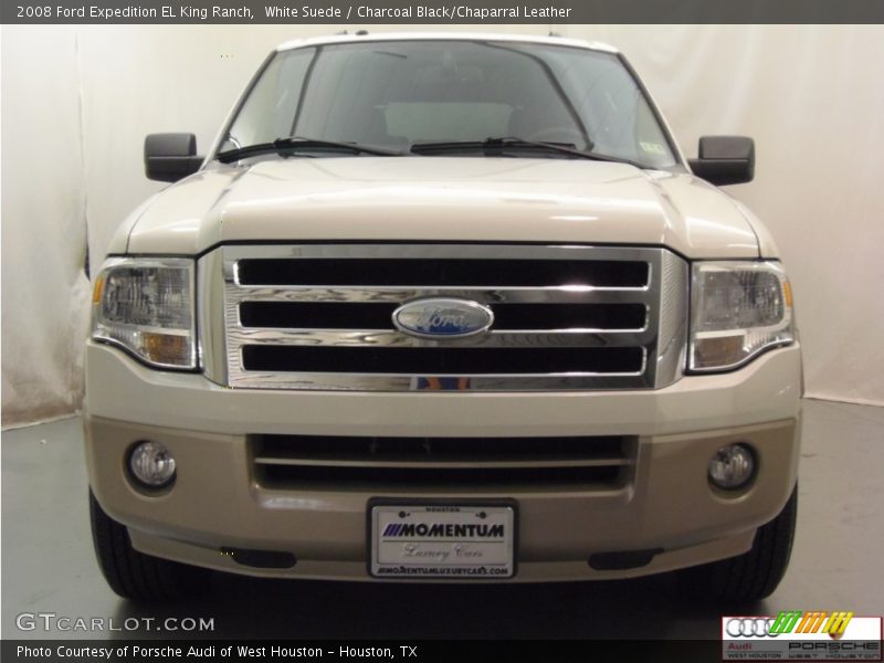 White Suede / Charcoal Black/Chaparral Leather 2008 Ford Expedition EL King Ranch