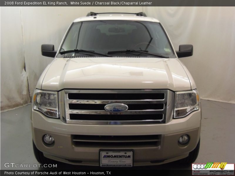 White Suede / Charcoal Black/Chaparral Leather 2008 Ford Expedition EL King Ranch