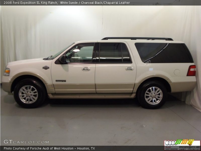 White Suede / Charcoal Black/Chaparral Leather 2008 Ford Expedition EL King Ranch