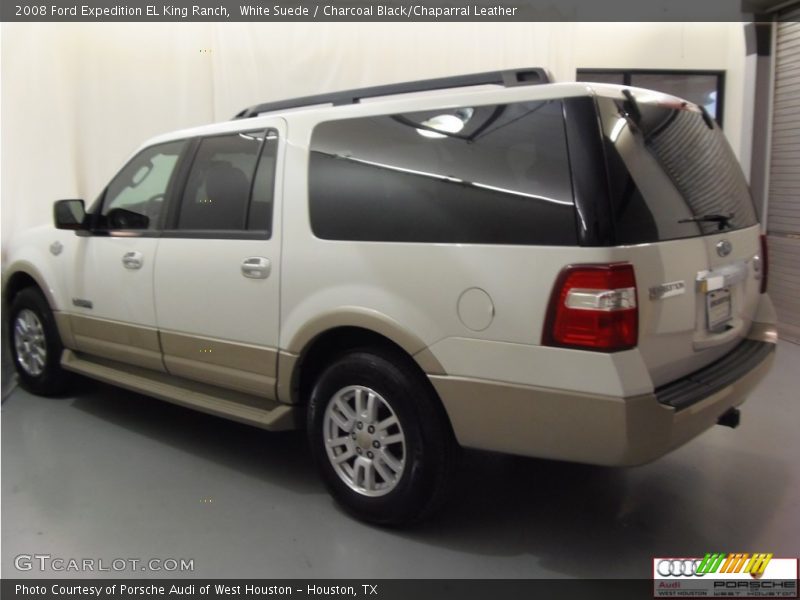 White Suede / Charcoal Black/Chaparral Leather 2008 Ford Expedition EL King Ranch