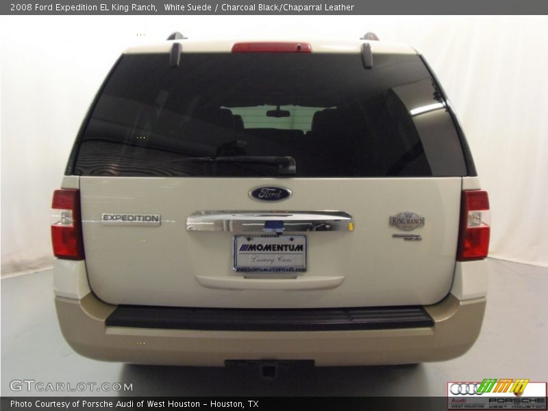 White Suede / Charcoal Black/Chaparral Leather 2008 Ford Expedition EL King Ranch