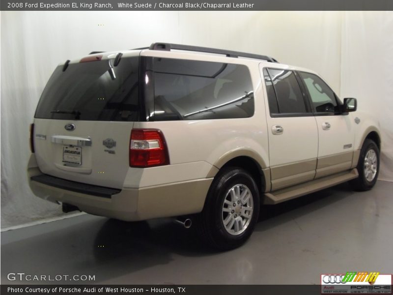White Suede / Charcoal Black/Chaparral Leather 2008 Ford Expedition EL King Ranch