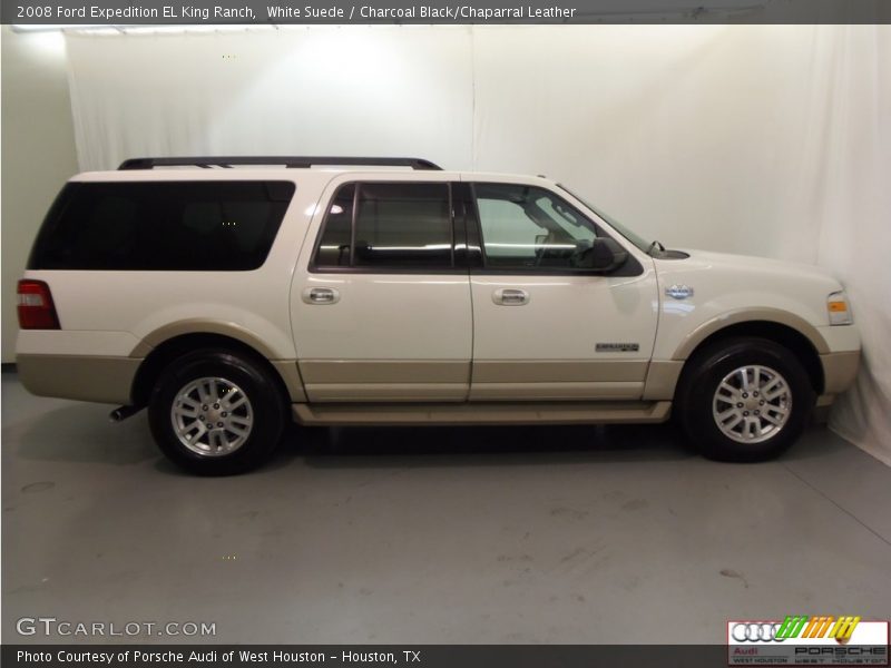 White Suede / Charcoal Black/Chaparral Leather 2008 Ford Expedition EL King Ranch