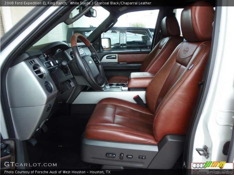 White Suede / Charcoal Black/Chaparral Leather 2008 Ford Expedition EL King Ranch
