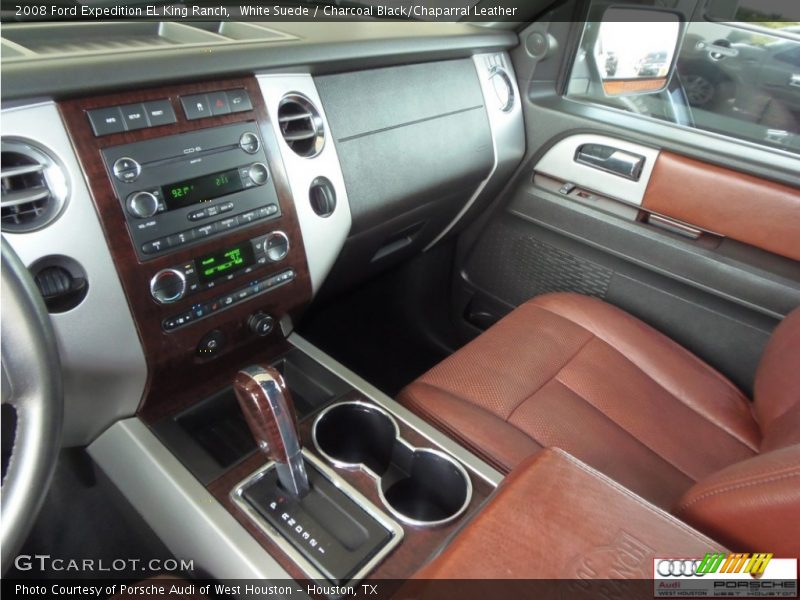 White Suede / Charcoal Black/Chaparral Leather 2008 Ford Expedition EL King Ranch