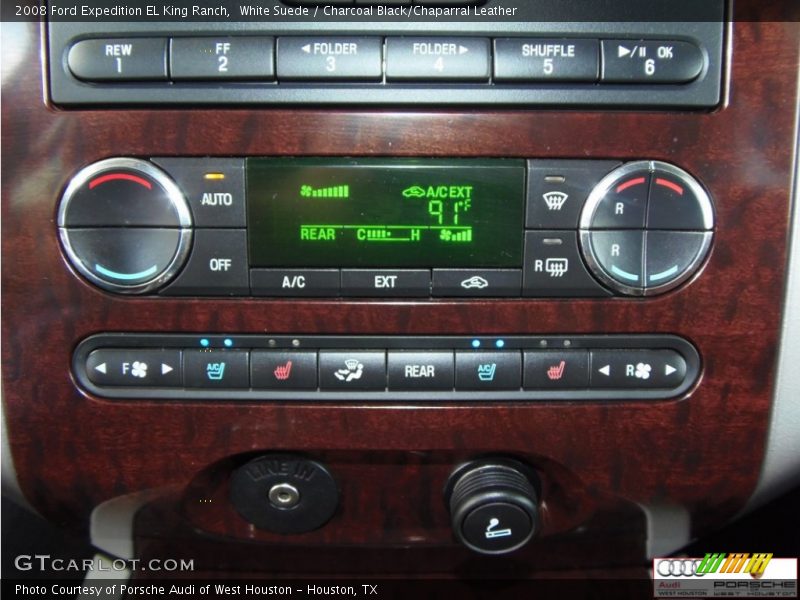 White Suede / Charcoal Black/Chaparral Leather 2008 Ford Expedition EL King Ranch