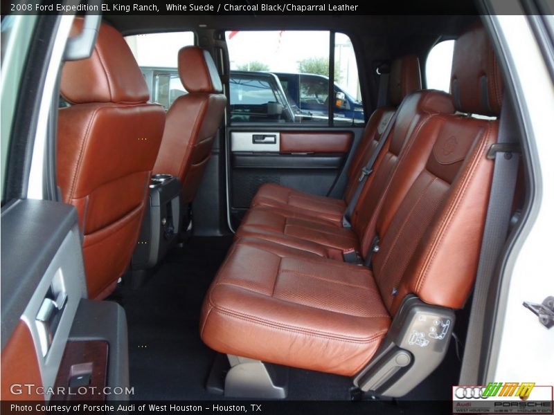 White Suede / Charcoal Black/Chaparral Leather 2008 Ford Expedition EL King Ranch