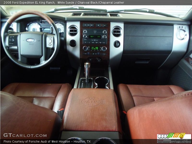 White Suede / Charcoal Black/Chaparral Leather 2008 Ford Expedition EL King Ranch
