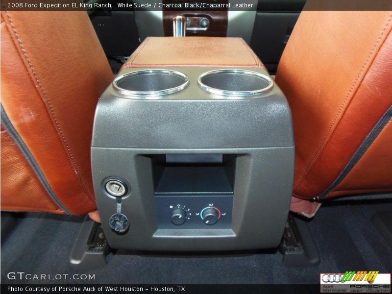 White Suede / Charcoal Black/Chaparral Leather 2008 Ford Expedition EL King Ranch