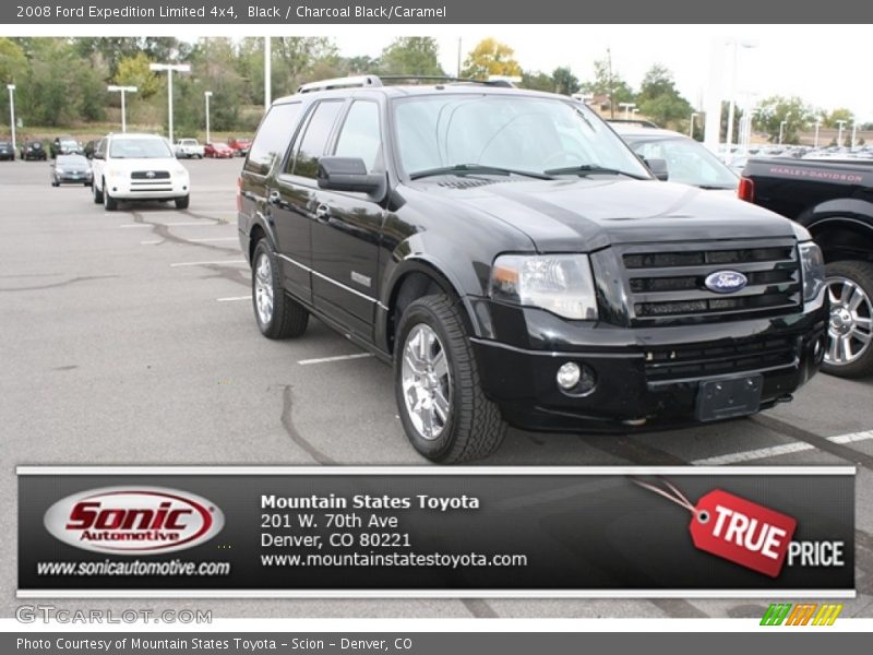 Black / Charcoal Black/Caramel 2008 Ford Expedition Limited 4x4