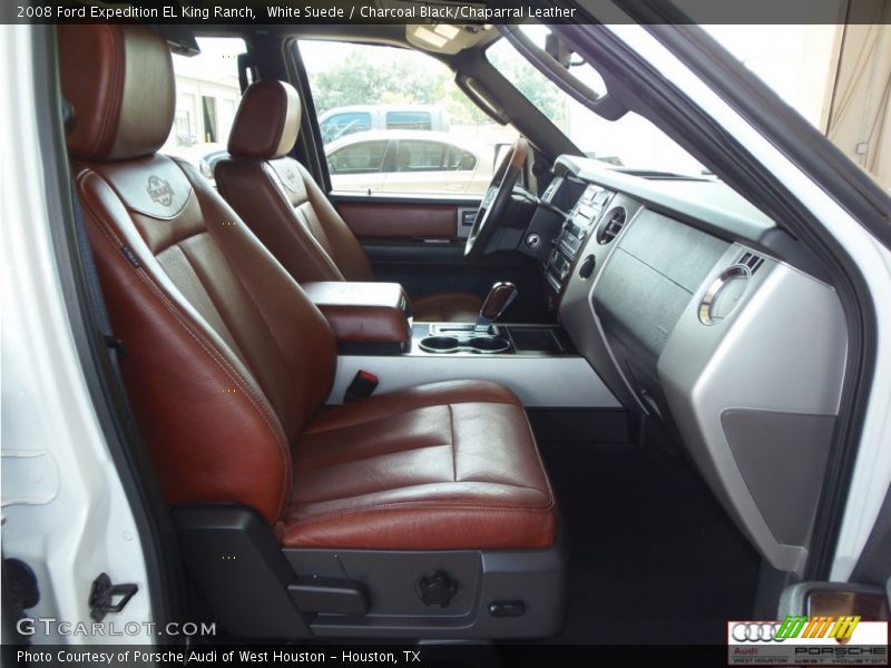 White Suede / Charcoal Black/Chaparral Leather 2008 Ford Expedition EL King Ranch