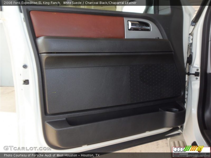 White Suede / Charcoal Black/Chaparral Leather 2008 Ford Expedition EL King Ranch