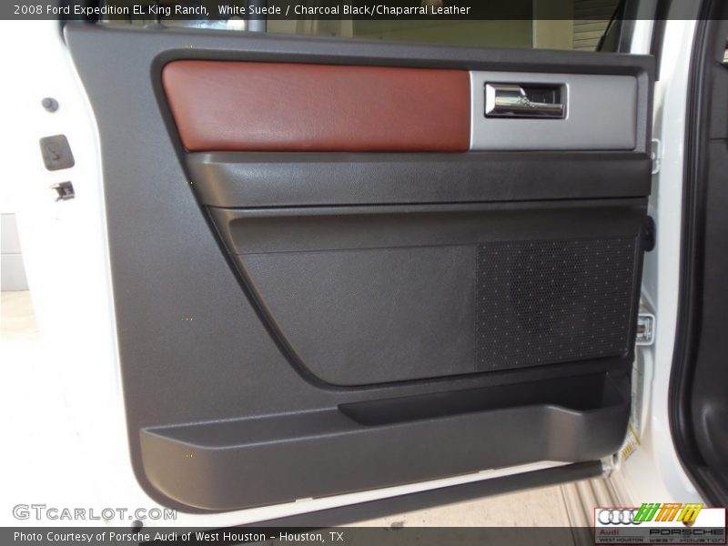 White Suede / Charcoal Black/Chaparral Leather 2008 Ford Expedition EL King Ranch