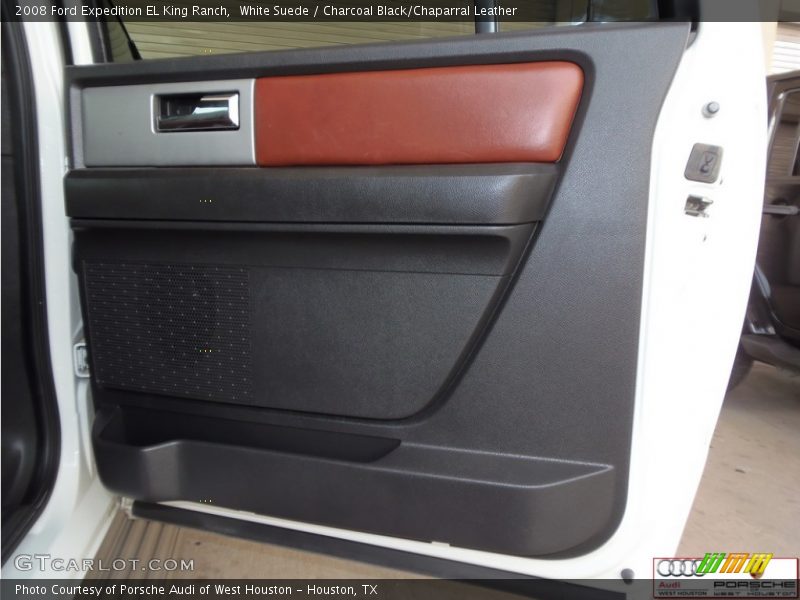 White Suede / Charcoal Black/Chaparral Leather 2008 Ford Expedition EL King Ranch
