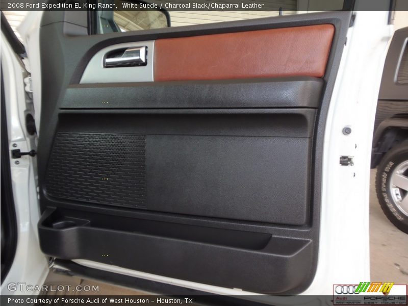White Suede / Charcoal Black/Chaparral Leather 2008 Ford Expedition EL King Ranch