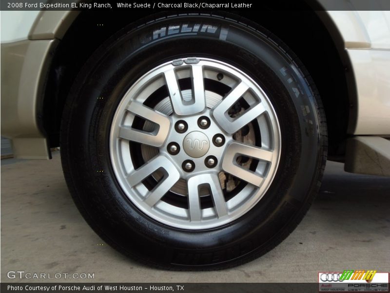 White Suede / Charcoal Black/Chaparral Leather 2008 Ford Expedition EL King Ranch