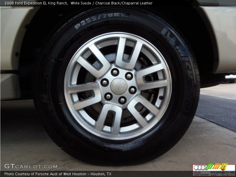 White Suede / Charcoal Black/Chaparral Leather 2008 Ford Expedition EL King Ranch