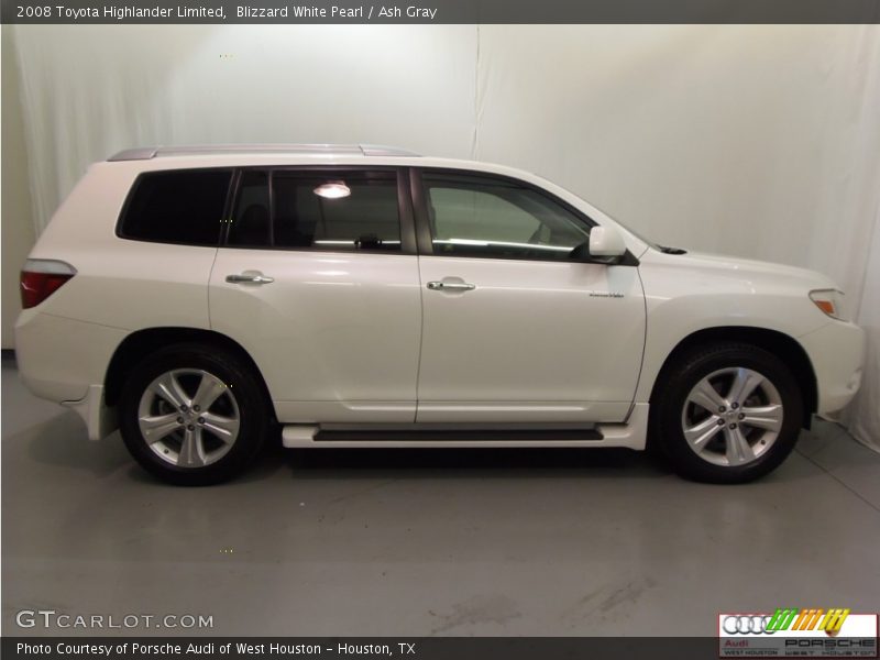 Blizzard White Pearl / Ash Gray 2008 Toyota Highlander Limited