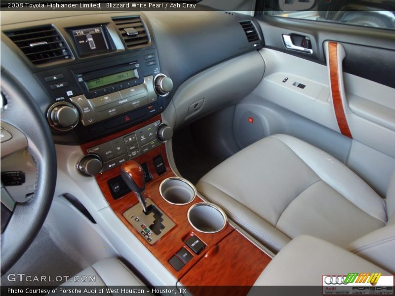 Blizzard White Pearl / Ash Gray 2008 Toyota Highlander Limited