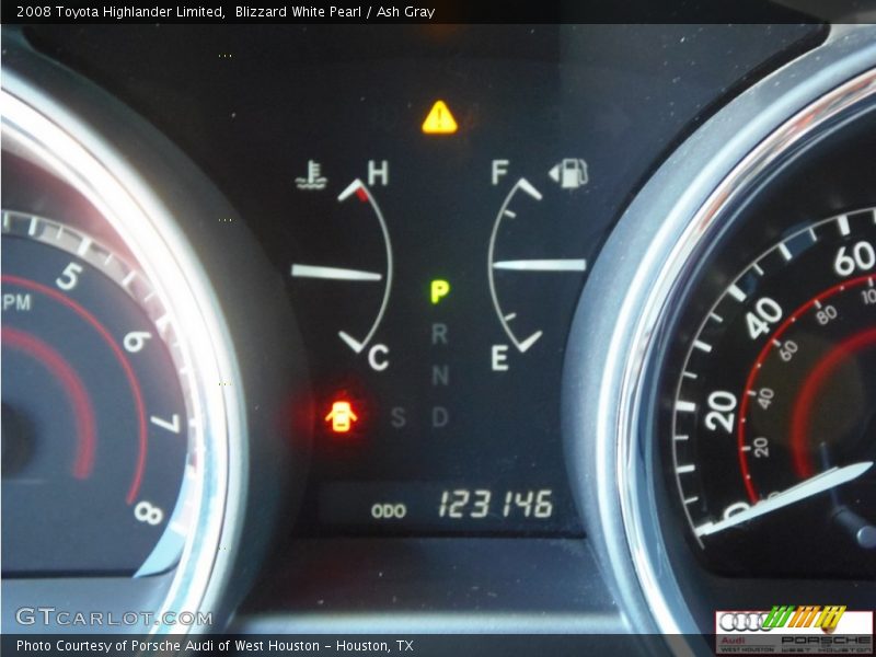 Blizzard White Pearl / Ash Gray 2008 Toyota Highlander Limited