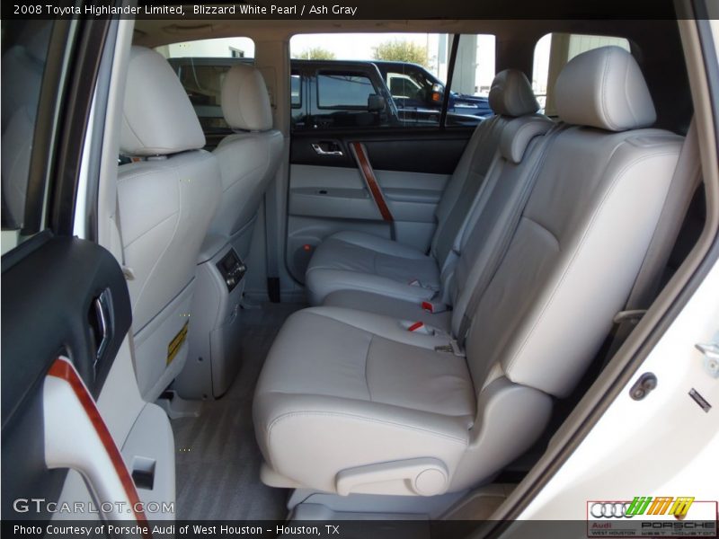 Blizzard White Pearl / Ash Gray 2008 Toyota Highlander Limited