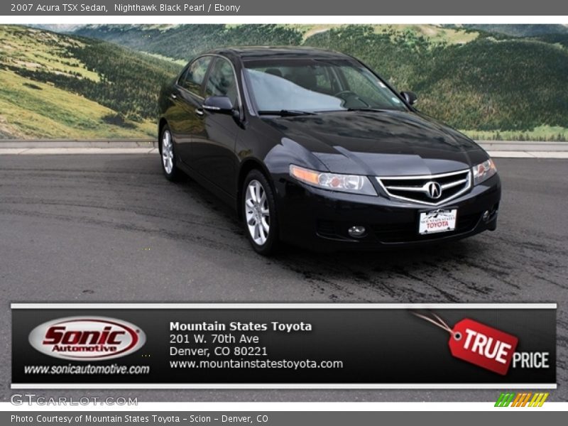 Nighthawk Black Pearl / Ebony 2007 Acura TSX Sedan