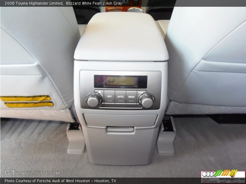 Blizzard White Pearl / Ash Gray 2008 Toyota Highlander Limited