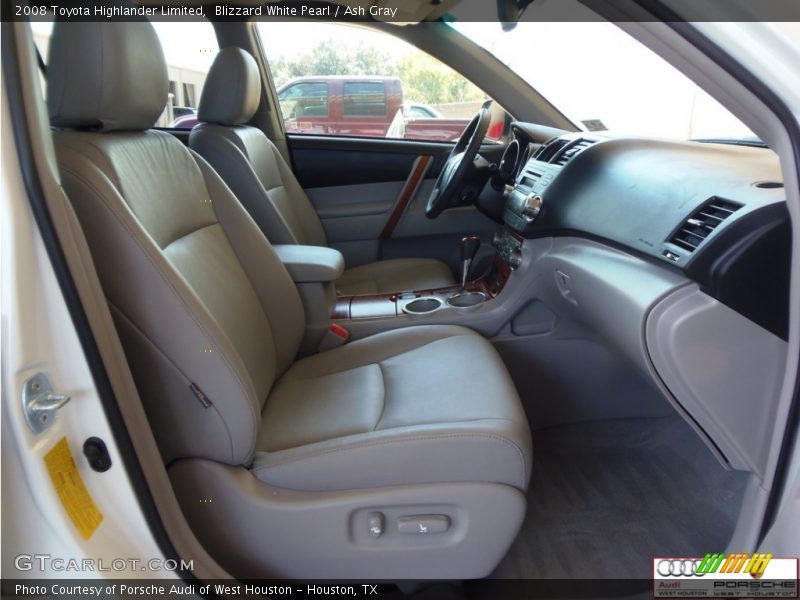Blizzard White Pearl / Ash Gray 2008 Toyota Highlander Limited