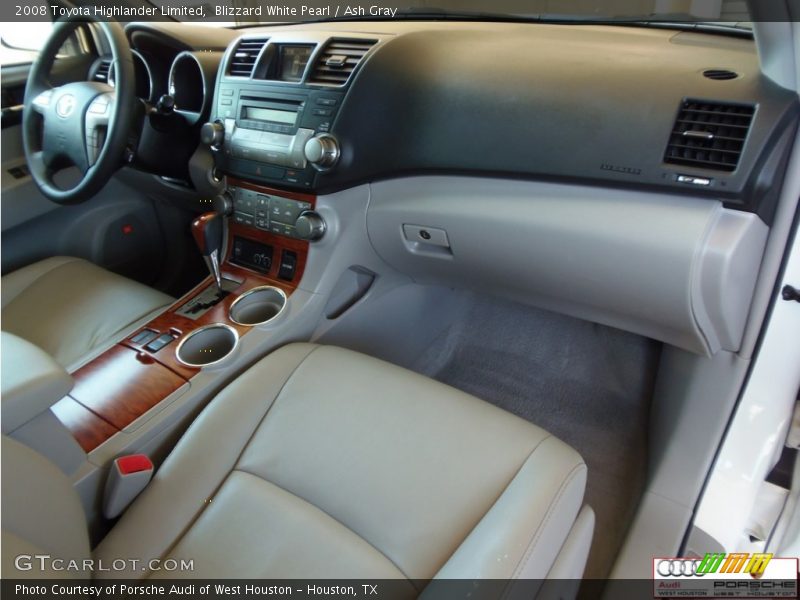 Blizzard White Pearl / Ash Gray 2008 Toyota Highlander Limited