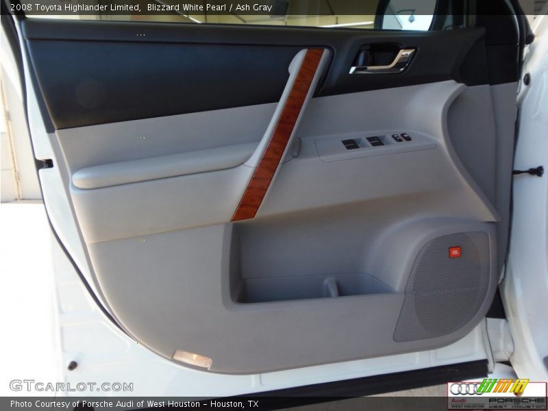 Blizzard White Pearl / Ash Gray 2008 Toyota Highlander Limited